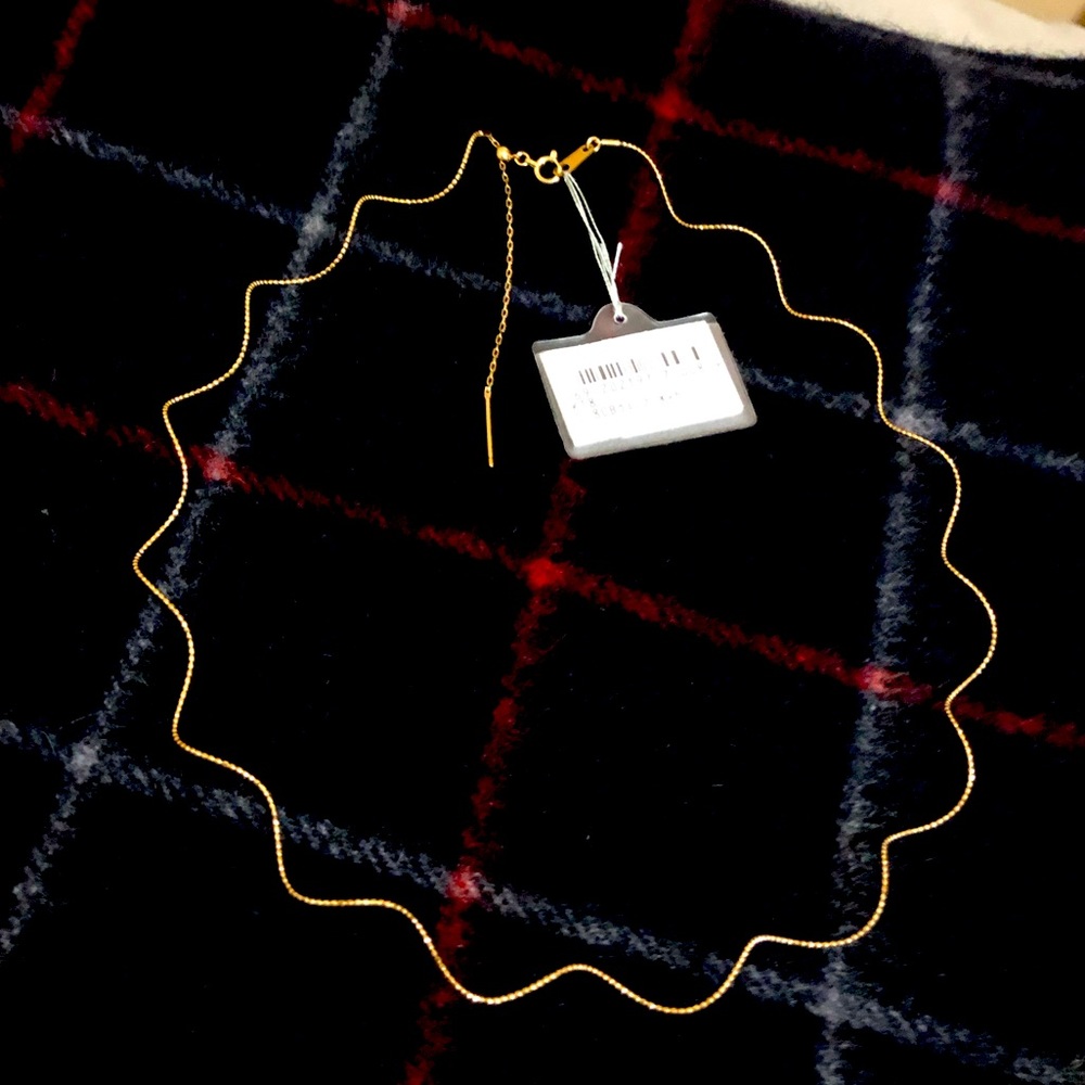 K18 Japan gold necklace